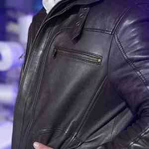 Men's Hooded PU <b>Leather</b> <b>Jacket</b> Waterproof & Breathable Casual Winter Outerwear with Durable Finish - Product Image 4