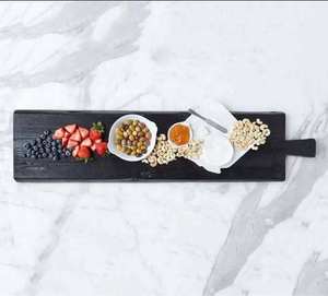 Planche à découper en marbre naturel, plateau de service de cuisine, plateau en marbre blanc fait main, écologique - Product Image 4
