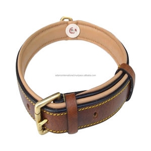 Collar de piel de vaca para mascotas, ajustable, para cachorros pequeños - Product Image 1