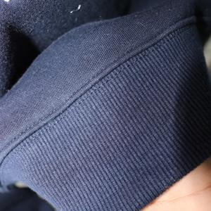 BUCKNELL BLUE <b>Mock</b> <b>Neck</b> Sweatshirt 100% ORANGE Applique Embroidery wide <b>neck</b> Sweatshirt Finer Threads - Product Image 5