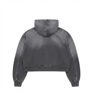 Ensemble de survêtement pour homme orné de strass, comprenant un sweat à capuche et un pantalon de jogging, idéal pour le sport, le streetwear décontracté et l'entraînement - Product Image 4