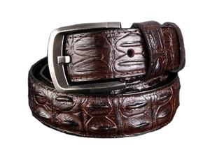 Fábrica al por mayor 100% de cuero puro ejecutivo hombres cinturón personalizado hombres Pin hebilla cinturón de lujo cinturones de cuero genuino de Pakistán - Product Image 1