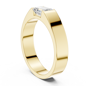 Original <b>Emerald</b> Cut VVS1 Lab Grown Diamond D Color 7 x 5 mm IGI Certified Gold 925 Sterling <b>Silver</b> Engagement <b>Ring</b> Gift - Product Image 2