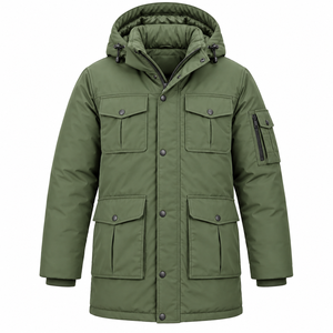 High Quality Men's Winter Parka Jacket <b>Waterproof</b> Hooded Warm <b>Coat</b> with Cotton Filling Casual <b>Plus</b> <b>Size</b> Sports Jacket Wholesale - Product Image 4