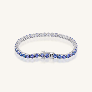 Pulsera de Tanzanita en Plata de Ley 92.5 KLSB-20642 - Product Image 3