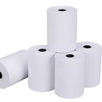 Rouleaux de papier thermique professionnels de 80 mm avec image noire claire pour l'impression de codes-barres