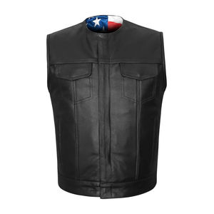 Nuevo Chaleco de Cuero de Alta Calidad para Hombre, Diseño Personalizado, Color Personalizado, Chaleco de Cuero de Primera Calidad Antiarrugas para Invierno - Product Image 2