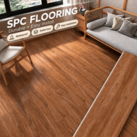 Wasserdichter SPC-Bodenbelag für Innenräume mit IXPE-Unterlage, Klick-Vinylplanken für Turnhalle, Schule, Wohnung und Projekte
