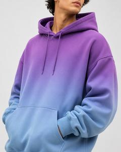 เสื้อฮู้ดดี้ยูนิเซ็กซ์ทรงโอเวอร์ไซส์ ย้อมสีแบบไล่เฉดสี แขนยาว ผ้าฟลีซ ใส่ได้ทุกโอกาส เหมาะสำหรับฤดูหนาว สไตล์ลำลอง สตรีทแวร์ กำลังฮิต ผลิตจากผ้าฝ้าย 100% - Product Image 3
