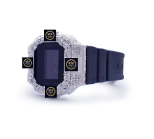 Montre de luxe en moissanite de qualité supérieure, entièrement sertie de diamants, pour hommes et femmes, tendance - Product Image 2