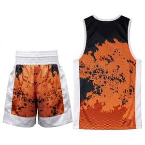 Conjunto de Pantalones Cortos de Boxeo Personalizados, Reversibles, sin Mangas, Uniforme de Entrenamiento de Artes Marciales para Luchadores - Product Image 2