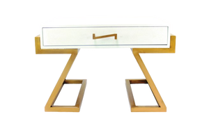 Table console de luxe DPC FS201 en faux shagreen, design personnalisé, en marbre Calacatta Viola, promotionnelle, pour entrée, fabriquée à Binh - Product Image 3