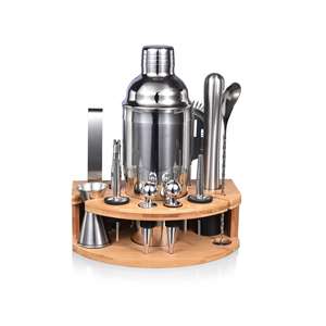 Ensemble de bar en acier inoxydable plaqué nickel et or rose de luxe avec logo personnalisé - Product Image 6