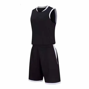 Ensemble d'uniformes de basketball personnalisables en polyester 100 %, nouveau design imprimé, vêtements de sport, anti-bactérien - Product Image 1