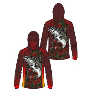 Camisa de Pesca con Capucha Personalizada, Impermeable, de Secado Rápido, Anti-UV, Sublimada, para Torneos - Product Image 1