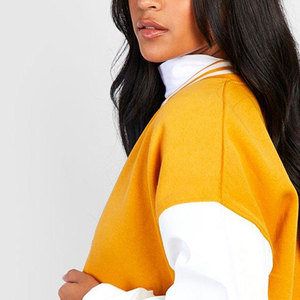 Veste de style universitaire pour femmes, tendance, tissu doux et confortable avec boutons-pression et poignets côtelés - Product Image 6