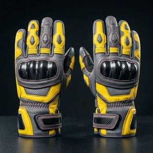 Guantes de Motociclismo Personalizados, Transpirables, Ligeros, Acolchados, de Dedo Completo, con Patrón Impreso, Unisex, de Alta Calidad, Deportivos - Product Image 1