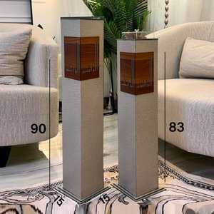 Quemador de Incienso Alto de Madera y Tela, Diseño Elegante, Ideal para Fragancia y Decoración Sofisticada del Hogar - Product Image 3