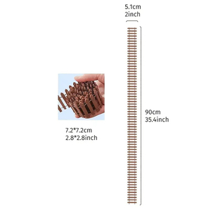 <span class=keywords><strong>Recinzione</strong></span> in Legno Flessibile Miniatura Fai-da-Te per Decorazione Giardino delle Fate, <span class=keywords><strong>Recinzione</strong></span> in Miniatura per Vasi di Piante Succulente - Product Image 2