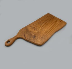 Planche à découper en bois naturel épais pour la cuisine, pour couper les légumes, les fruits, la viande, le pain, avec une surface lisse - Product Image 5