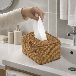 Creative Ecowoodies Desktop Storage Tissue Box Holder Napkin & Paper Holder <b>Table</b> Accessories for Home <b>Cars</b> Restaurants Hotels - Product Image 1