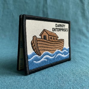 Parche Bordado a Máquina con Diseño de Tableta de Piedra de los Diez Mandamientos en Tela Color Bronceado Personalizada, para Coser o Planchar en Uniformes, Chaquetas, Bolsos y Ropa - Product Image 4