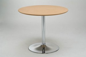 Round Wood <b>Table</b> Pedestal <b>Table</b> Modern Kitchen Island <b>Dining</b> <b>Table</b> - Product Image 1