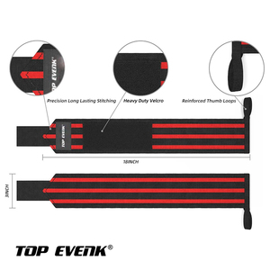 TOP EVENIK Breathable Adjustable <b>Wrist</b> <b>Support</b> Wrap <b>Thumb</b> Loop Professional Protection Hook Loop Closure for Training - Product Image 3