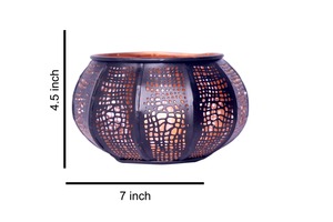 Handmade Moroccan Vintage <b>Lantern</b> Metal Hanging Candle Lamp for Home Garden Ramadan Wedding Decor black <b>copper</b> - Product Image 6