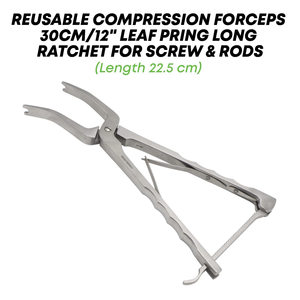 <b>Compression</b> Forceps Leaf <b>Spring</b> Long Ratchet Surgical Instruments German Grade by Mahfooz Instruments - Product Image 6