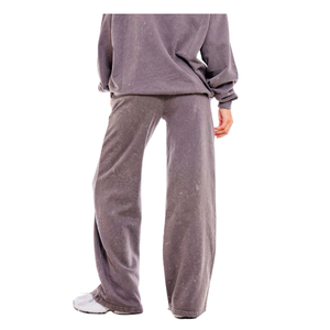 High Quality Drop Shoulder Wholesale Winter <b>Plus</b> Size Breathable Solid Printed Heavyweight Ladies Flare Street-wear Tracksuit - Product Image 4