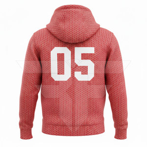 Sudadera con capucha de algodón grueso de alta calidad para hombre, con logotipo personalizado, con cremallera completa y estilo pullover, forro polar French Terry, talla grande. - Product Image 3