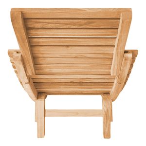 Premium Solid Teak Sun Lounger Adjustable UV Resistant Eco-Friendly Durable Outdoor Minimalist Villa <b>Sunbed</b> Poolside Garden Park - Product Image 3