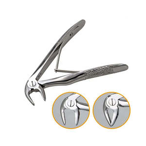 Pinzas de Extracción Dental de Metal Plateado con Empuñadura Moleteada, 12 Posiciones de Mandíbula, Clase II, Instrumento Quirúrgico Manual con Certificación CE - Product Image 5