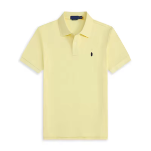 <b>Men's</b> <b>Black</b> Short Sleeve Cotton <b>Polo</b> <b>Shirt</b> With Red Logo Embroidered Front Casual Style Regular Fit Oxford Fabric - Product Image 6