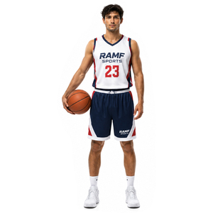 Conjunto de Uniformes de Baloncesto Reversibles de Doble Cara al por Mayor, Transpirables, de Poliéster, con Logotipo Personalizado - Product Image 1
