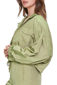 Breathable Tracksuit Women 2 Piece Quick Dry Zipper <b>Jacket</b> Crop Top Pants Luxury Outfits windbreak Lightweight Set Tracksuit - Product Image 3