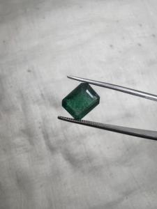 3.50 Carat Natural Zambian Emerald Octagon Shape Loose Emerald Gemstone Rich Green Color for Rings Pendants Jewelry Wholesale - Product Image 1