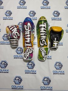 Guantes de Boxeo y Espinilleras de Cuero Personalizados con Impresión para Entrenamiento de Muay Thai y MMA, Equipo de Artes Marciales Unisex para Adultos - Product Image 3