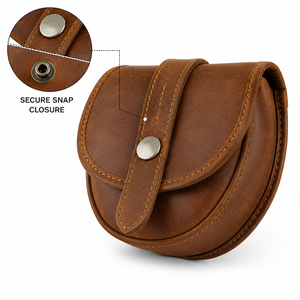 Funda de Cinturón de Cuero Genuino Hecha a Mano, Bolsa Compacta para Herramientas y Accesorios de Uso Diario - Product Image 2