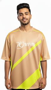 Camiseta Sublimada Oversize de Moda Urbana para Hombre, Corte Regular Informal, Poliéster/Algodón, Transpirable y de Secado Rápido - Product Image 2