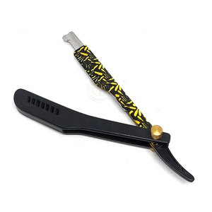 มีดโกนตรงคุณภาพสูงสำหรับโกนหนวดพร้อมด้ามจับพลาสติก - Product Image 3