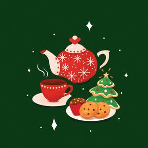 Tarjeta de Navidad con diseño de fiesta de té, tarjeta emergente con temática invernal, tarjetas de felicitación 3D, tarjeta emergente 3D con sobre, tarjeta de felicitación, manualidades de papel 3D - Product Image 4