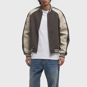 Premium Custom <b>Men</b> Varsity <b>Jacket</b> Embroidered Letterman <b>Baseball</b> <b>Jacket</b> Wool Leather Sleeve Private Label OEM ODM Wholesale - Product Image 1