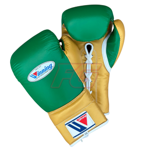 Winning Custom MMA Gloves <b>Set</b> Cowhide Leather Lace-Up High Quality OEM Supplier for Kick Boxing Training & Sparring - Product Image 2