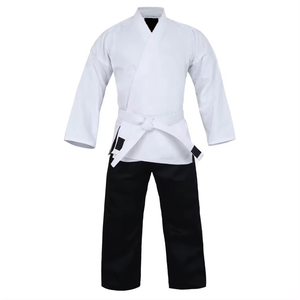 Combinaisons de karaté pour hommes personnalisées, nouveau design, vêtements d'arts martiaux en coton uni, uniformes de karaté personnalisés, envoyés par Dress Sports - Product Image 2
