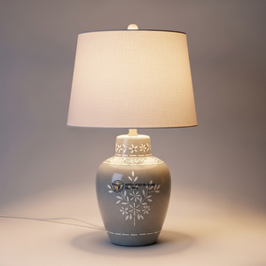 Support de pilier ovale artisanal en os incrusté |   Décoration de maison moderne à motif floral pour Pâques - Product Image 6