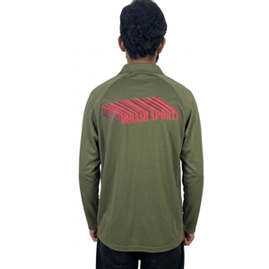 Polo de manga larga de algodón puro para hombre, primavera y verano, polo de alta gama, polo liso para hombre. - Product Image 3