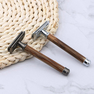 Maquinilla de Afeitar de Seguridad de Doble Filo con Mango de Madera de Alta Calidad Profesional, del Mejor Fabricante, la Más Vendida, para Hombres - Product Image 2