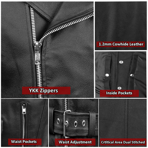 Chaleco de Cuero para Hombre, Invierno, Alta Calidad, Personalizable, Sin Mangas, Informal, Ajuste Cómodo, Servicio OEM - Product Image 6